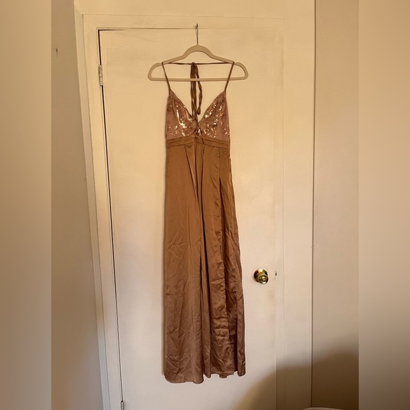 Showpo Prom Formal Sequin Long Dress- dusty rose, size S - Picture 12 of 14